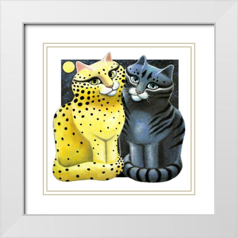 From Dawn to Dusk White Modern Wood Framed Art Print with Double Matting by Seeley, Laura