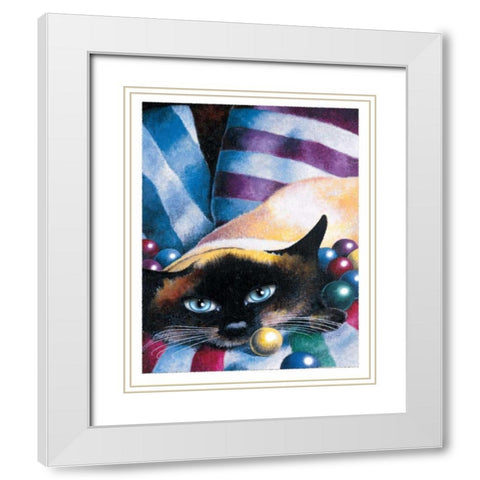 Games White Modern Wood Framed Art Print with Double Matting by Seeley, Laura