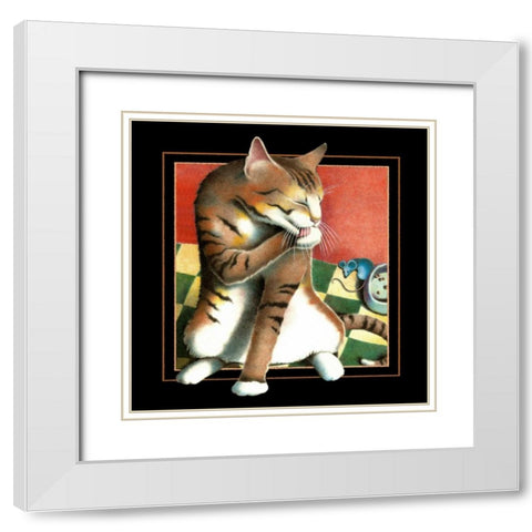 Kahlua and Cream (Black) White Modern Wood Framed Art Print with Double Matting by Seeley, Laura