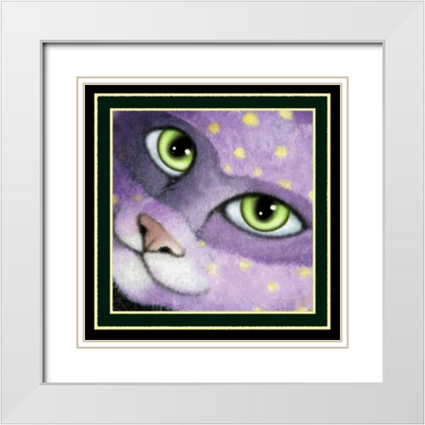 Masquerade Ball (Detail) White Modern Wood Framed Art Print with Double Matting by Seeley, Laura