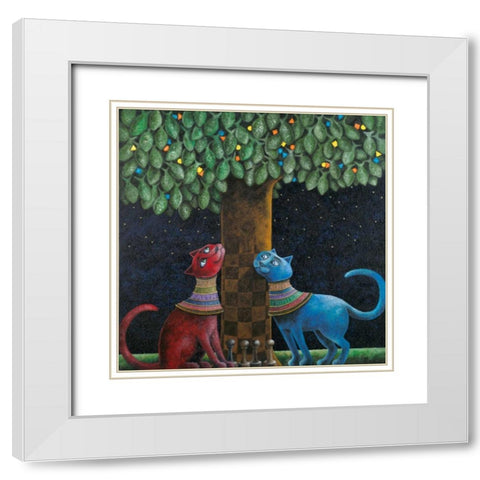 Labors Fruits White Modern Wood Framed Art Print with Double Matting by Seeley, Laura