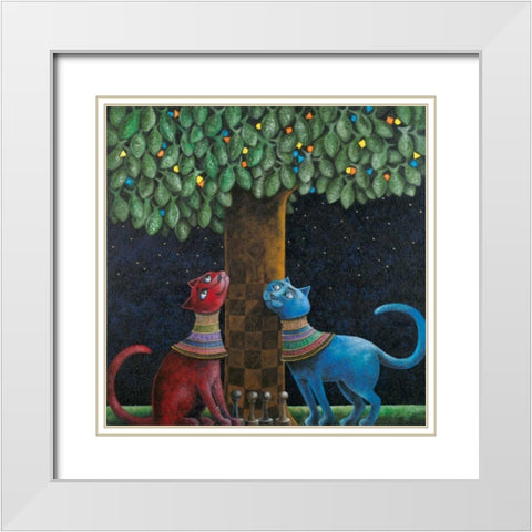 Labors Fruits White Modern Wood Framed Art Print with Double Matting by Seeley, Laura