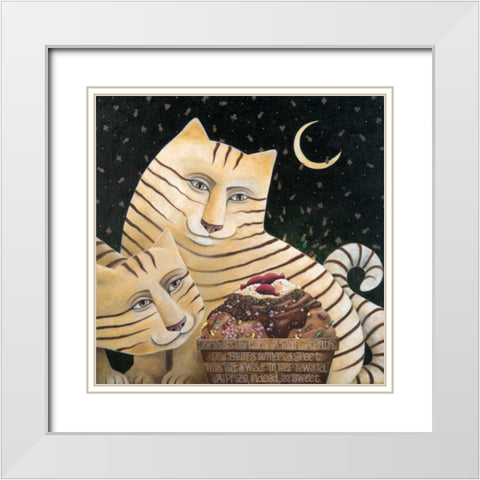So Sweet White Modern Wood Framed Art Print with Double Matting by Seeley, Laura