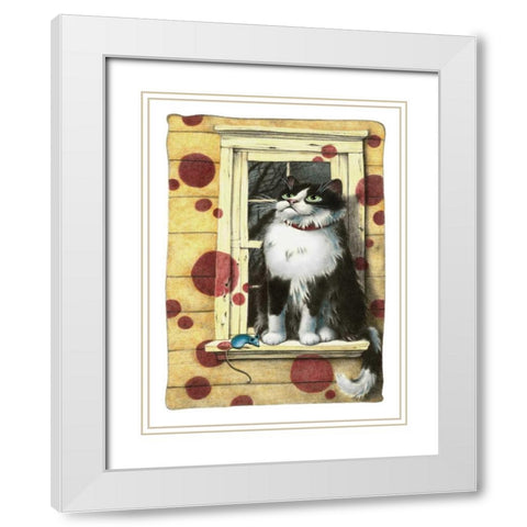 Possibilities (with Mouse) White Modern Wood Framed Art Print with Double Matting by Seeley, Laura