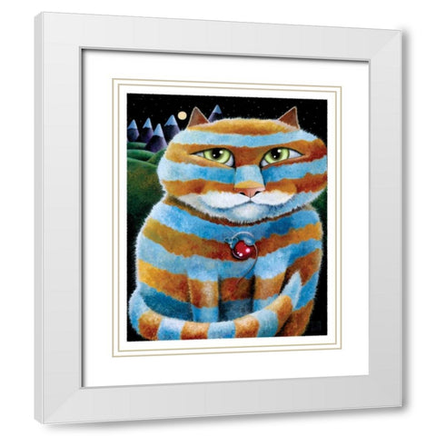 Prince Charming (with Mouse) White Modern Wood Framed Art Print with Double Matting by Seeley, Laura