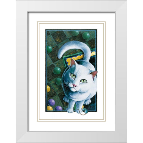 Royal Highness (with Mouse) White Modern Wood Framed Art Print with Double Matting by Seeley, Laura