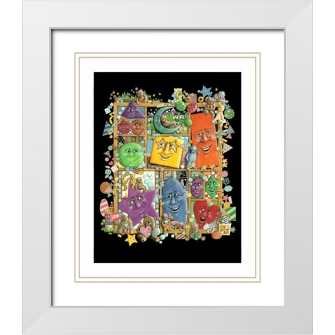 Shadowbox Hunt -Shape It White Modern Wood Framed Art Print with Double Matting by Seeley, Laura