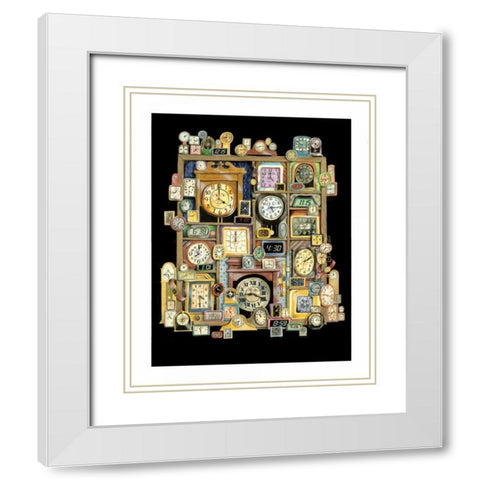 Shadowbox Hunt -Time Will Tell White Modern Wood Framed Art Print with Double Matting by Seeley, Laura