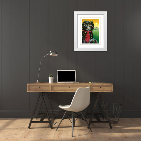 The Architect White Modern Wood Framed Art Print with Double Matting by Seeley, Laura