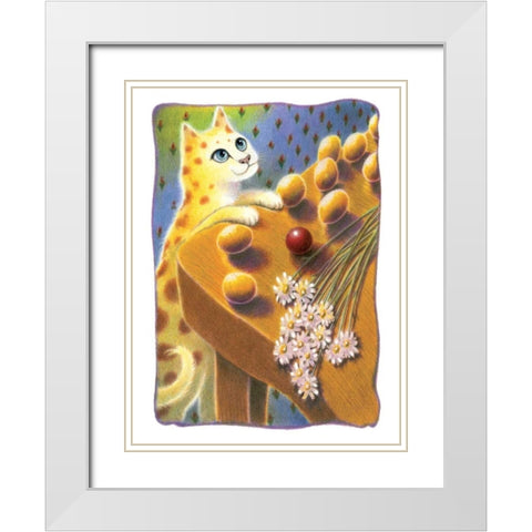 Time to play White Modern Wood Framed Art Print with Double Matting by Seeley, Laura
