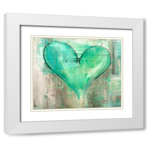 Full Frontal White Modern Wood Framed Art Print with Double Matting by Lerner, Kami
