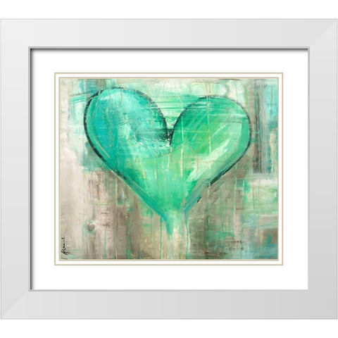 Full Frontal White Modern Wood Framed Art Print with Double Matting by Lerner, Kami