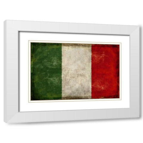 Italia White Modern Wood Framed Art Print with Double Matting by Wilson, Luke