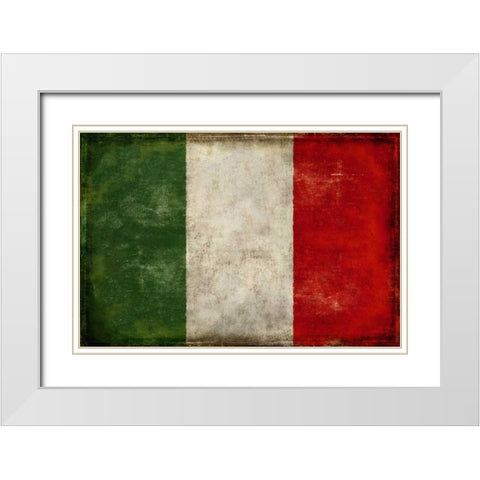 Italia White Modern Wood Framed Art Print with Double Matting by Wilson, Luke