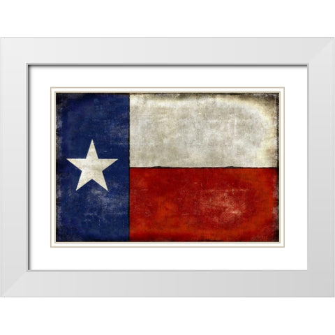 Lone Star White Modern Wood Framed Art Print with Double Matting by Wilson, Luke