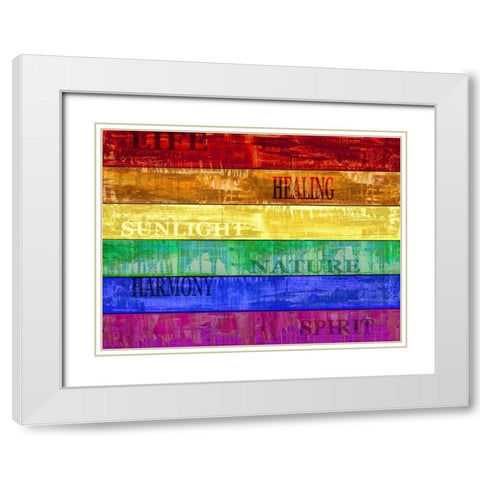 Pride White Modern Wood Framed Art Print with Double Matting by Wilson, Luke