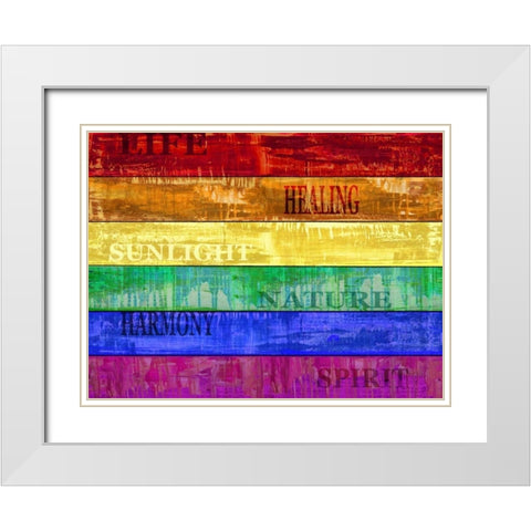 Pride White Modern Wood Framed Art Print with Double Matting by Wilson, Luke