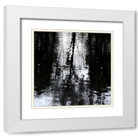 Reflective White Modern Wood Framed Art Print with Double Matting by Barrett, Michael