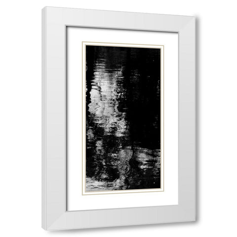 Reflecting Triptych III White Modern Wood Framed Art Print with Double Matting by Barrett, Michael