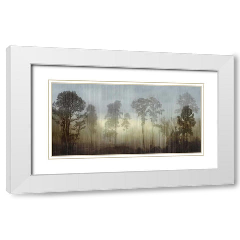 Break Of Day White Modern Wood Framed Art Print with Double Matting by Clark, Madeline