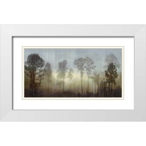Break Of Day White Modern Wood Framed Art Print with Double Matting by Clark, Madeline