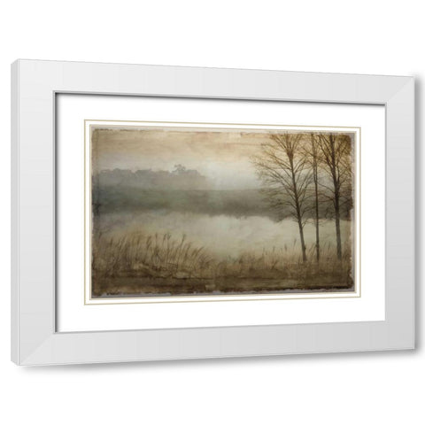 Daybreak I White Modern Wood Framed Art Print with Double Matting by Clark, Madeline