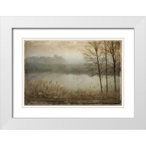 Daybreak I White Modern Wood Framed Art Print with Double Matting by Clark, Madeline