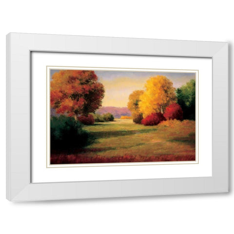 The Morning Light I White Modern Wood Framed Art Print with Double Matting by Bolton, Melissa