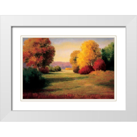 The Morning Light I White Modern Wood Framed Art Print with Double Matting by Bolton, Melissa