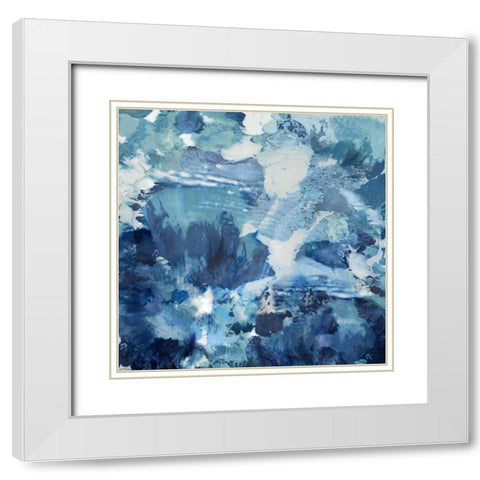 Dynamic II White Modern Wood Framed Art Print with Double Matting by Garcia, Mimi