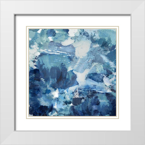 Dynamic II White Modern Wood Framed Art Print with Double Matting by Garcia, Mimi