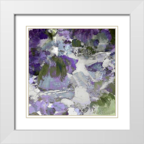 Dynamic IV White Modern Wood Framed Art Print with Double Matting by Garcia, Mimi