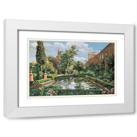 A spanish  afternoon White Modern Wood Framed Art Print with Double Matting by Y Rodriquez, Manuel Garcia
