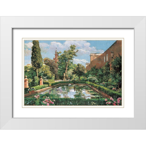A spanish  afternoon White Modern Wood Framed Art Print with Double Matting by Y Rodriquez, Manuel Garcia