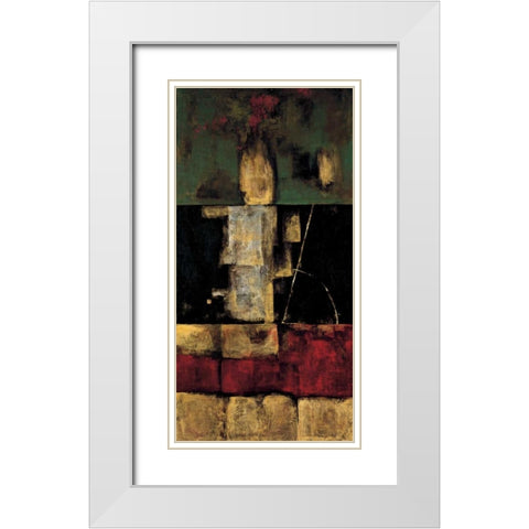 In Depth II White Modern Wood Framed Art Print with Double Matting by Hansen, Max