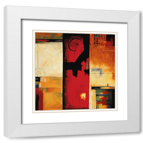 The Divide I White Modern Wood Framed Art Print with Double Matting by Hansen, Max