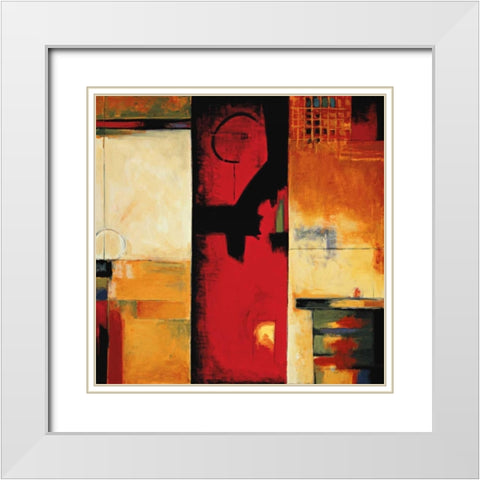 The Divide I White Modern Wood Framed Art Print with Double Matting by Hansen, Max