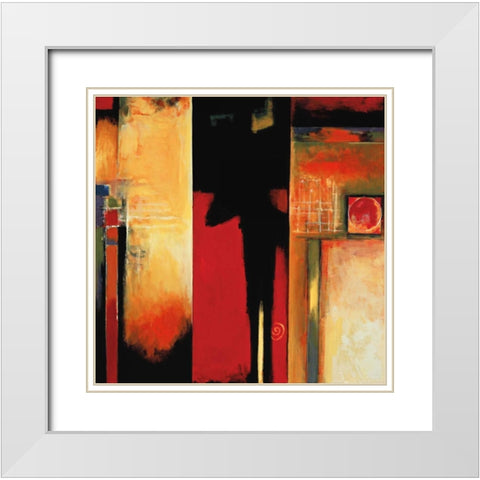 The Divide II White Modern Wood Framed Art Print with Double Matting by Hansen, Max