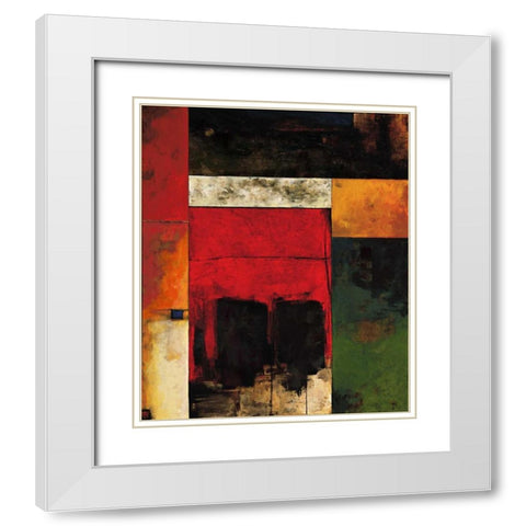 Journey II White Modern Wood Framed Art Print with Double Matting by Hansen, Max