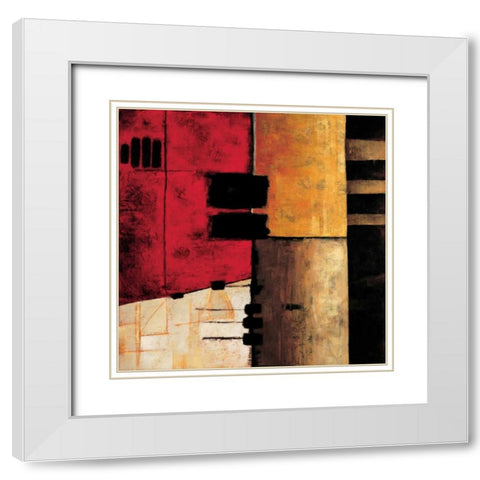 Destination I White Modern Wood Framed Art Print with Double Matting by Hansen, Max