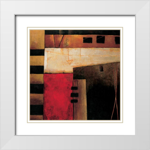 Destination II White Modern Wood Framed Art Print with Double Matting by Hansen, Max
