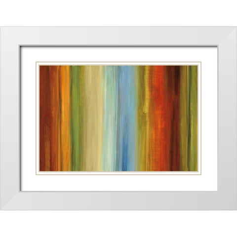 Wavelength II White Modern Wood Framed Art Print with Double Matting by Hansen, Max