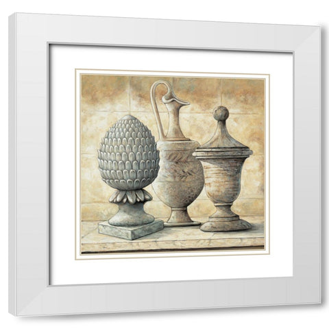 Golden Classic II White Modern Wood Framed Art Print with Double Matting by Garnier, Michael