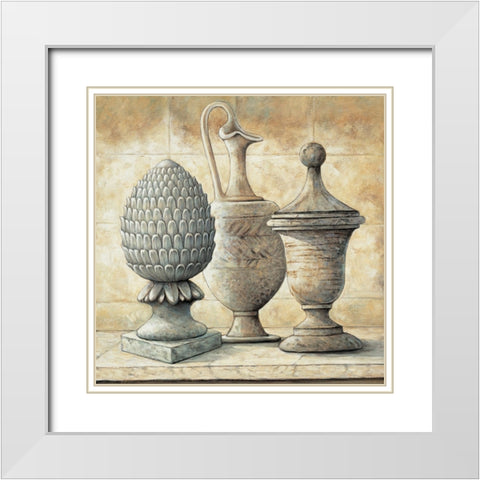 Golden Classic II White Modern Wood Framed Art Print with Double Matting by Garnier, Michael