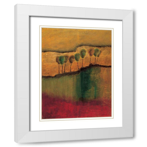 On Top of it All I White Modern Wood Framed Art Print with Double Matting by Klung, Mike