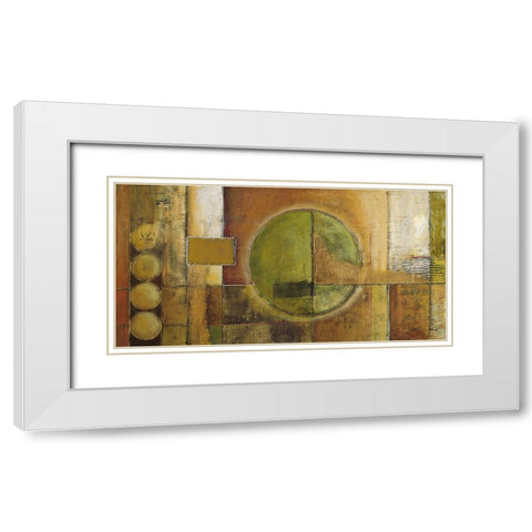 Modular Grid White Modern Wood Framed Art Print with Double Matting by Klung, Mike