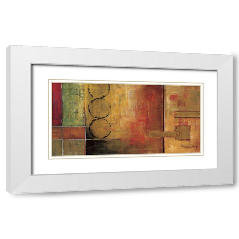 Harmony II White Modern Wood Framed Art Print with Double Matting by Klung, Mike