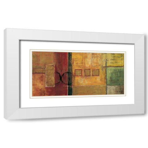 Harmony I White Modern Wood Framed Art Print with Double Matting by Klung, Mike