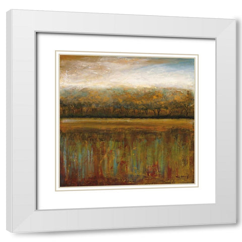 Early Days I White Modern Wood Framed Art Print with Double Matting by Klung, Mike
