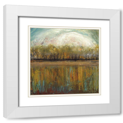 Early Days II White Modern Wood Framed Art Print with Double Matting by Klung, Mike